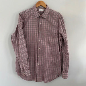 J.Crew 80’s‎ 2 ply 100% cotton button down plaid long sleeve shirt